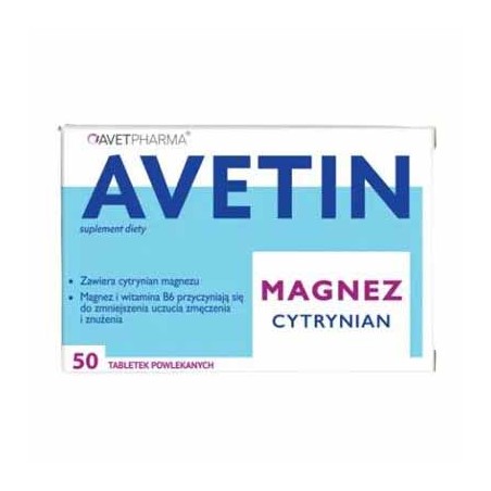 Avetin Magnez Cytrynian 50 tabletek