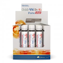 Olimp Gold-Vit D3+K2 Forte shot ampułka 25 ml smak malinowy