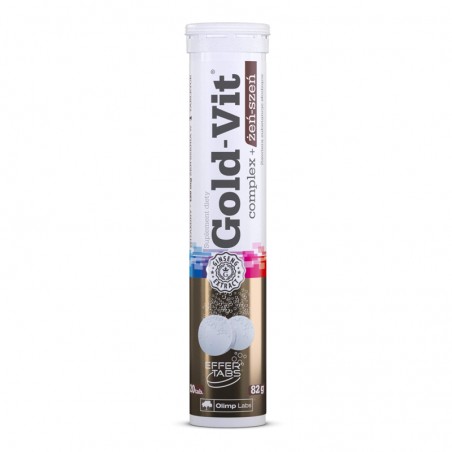 Olimp Gold-Vit complex+żeń-szeń pomarańcza 20 tabletek musujących