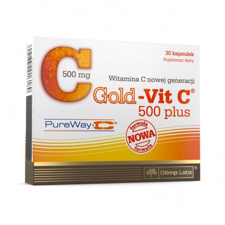 Olimp Gold Vit C 500 Plus Pure Way C 30 kapsułek