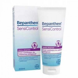 Bepanthen SensiControl, krem nawilżający do codziennej pielęgnacji dla niemowląt, dzieci i dorosłych, skóra atopowa, 200 ml