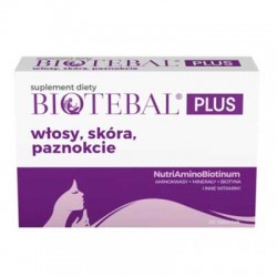 Biotebal Plus na włosy, skórę i paznokcie 30 tabletek