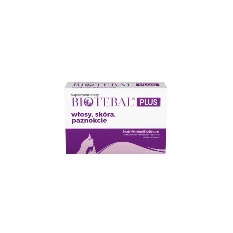 Biotebal Plus na włosy, skórę i paznokcie 30 tabletek 