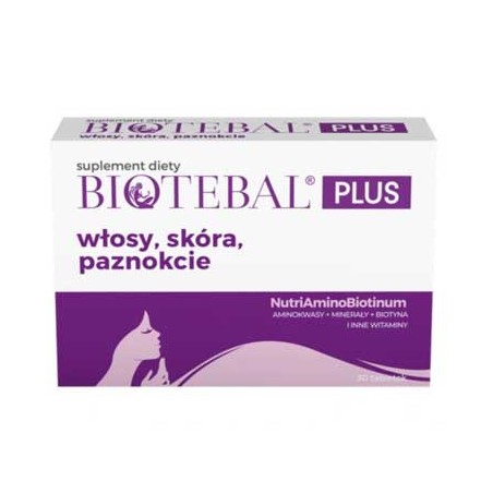  Biotebal Plus na włosy, skórę i paznokcie 30 tabletek 