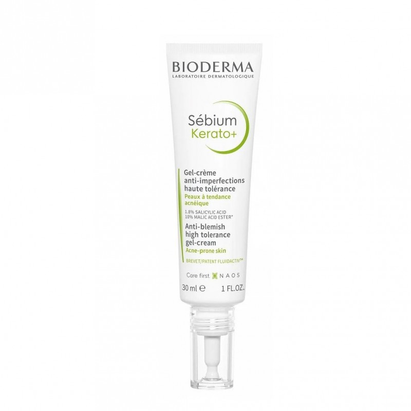 Bioderma Sebium Kerato+, żel-krem przeciwtrądzikowy, 30 ml 