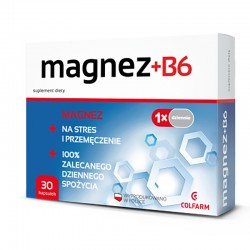 Magnez + B6 Colfarm, 30 kapsułek