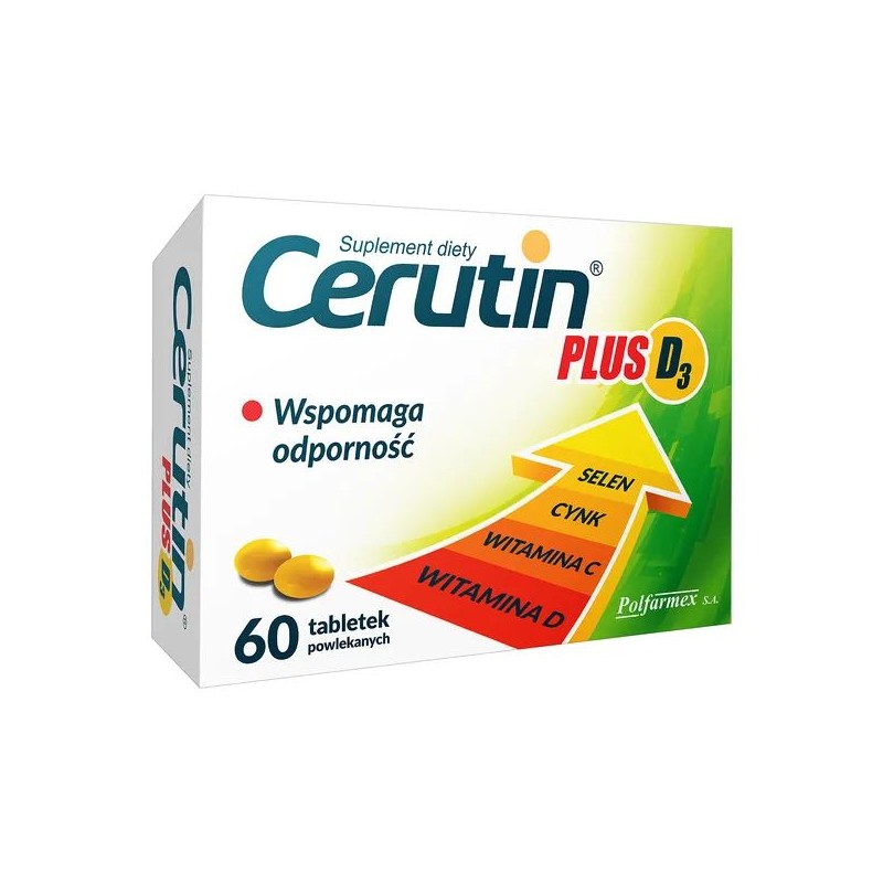 Cerutin Plus D3, 60 tabletek powlekanych 