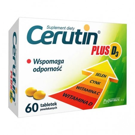  Cerutin Plus D3, 60 tabletek powlekanych 