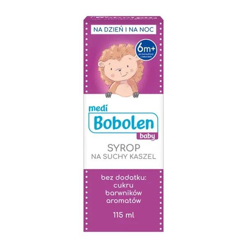 Bobolen Baby syrop na suchy kaszel, 115 ml 