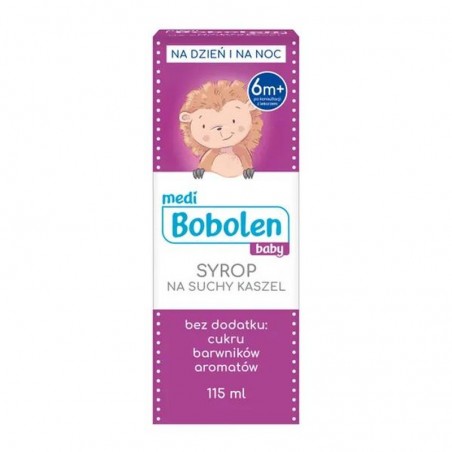  Bobolen Baby syrop na suchy kaszel, 115 ml 