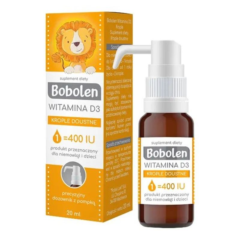 Bobolen Witamina D3 w kroplach 20 ml 