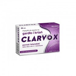 Clarvox o smaku porzeczkowym, 36 pastylek do ssania
