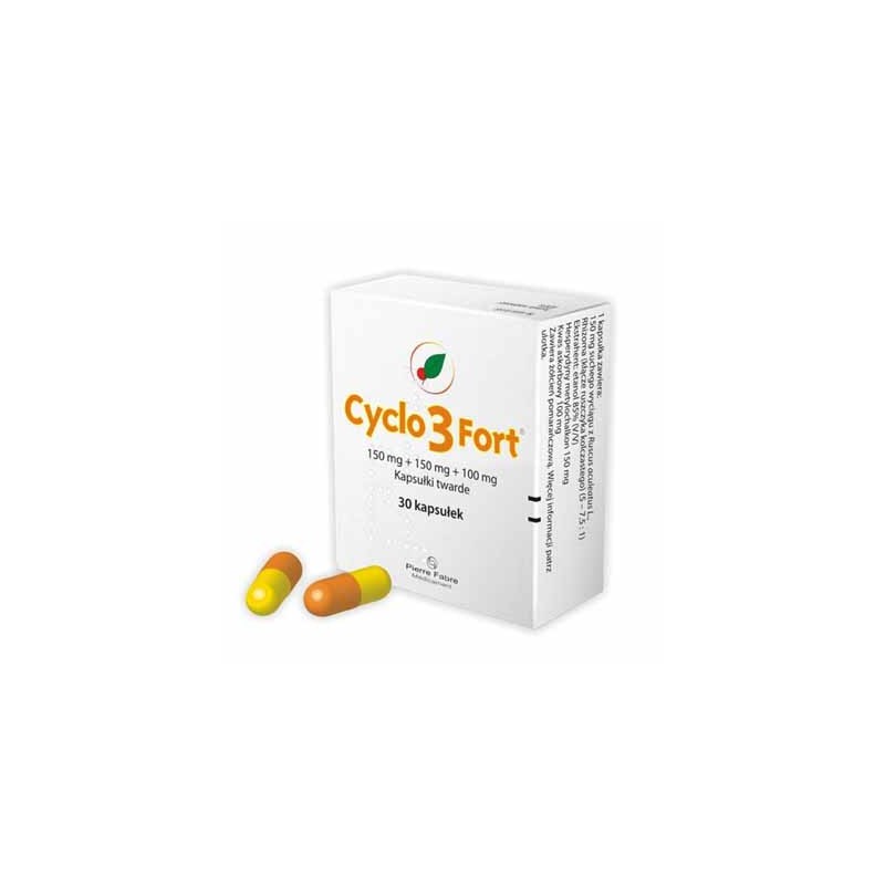 Cyclo 3 fort 150 mg + 150 mg + 100 mg, 30 kapsułek 