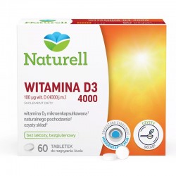 Naturel Witamina D 4000, 60 tabletek do ssania