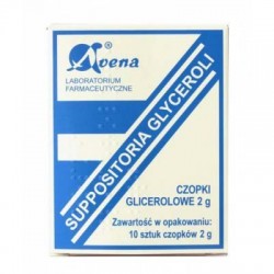 Czopki glicerolowe 2g 10 sztuk