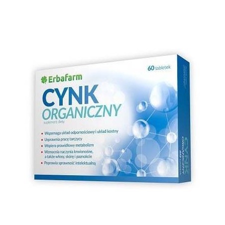  Cynk Organiczny 60 tabletek 