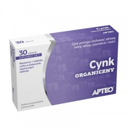 Cynk organiczny Apteo 30 tabletek