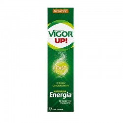 Vigor Up! Fast o smaku limonkowym 20 tabletek musujących