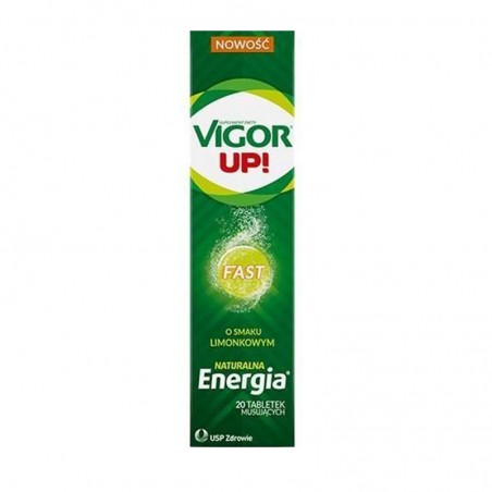  Vigor Up! Fast o smaku limonkowym 20 tabletek musujących 