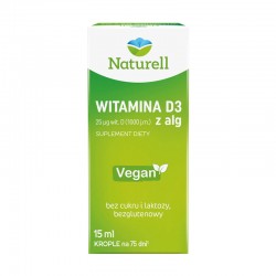 Naturell Witamina D3 z alg krople 15 ml