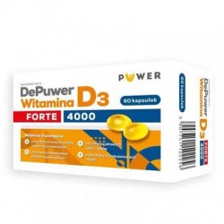 DePuwer Forte Witamina D3 4000 j.m., 60 kapsułek