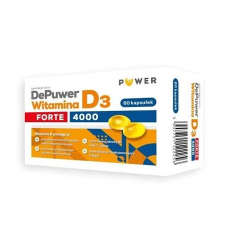  DePuwer Forte Witamina D3 4000 j.m., 60 kapsułek 