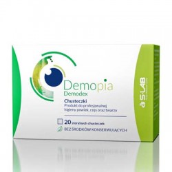 Demopia Demodex, chusteczki sterylne, 20 sztuk