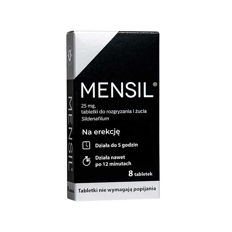 Mensil 25 mg, 8 tabletek do rozgryzania i żucia 