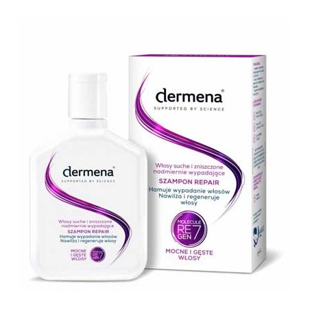 Dermena Repair, szampon hamujący wypadanie włosów, 200 ml