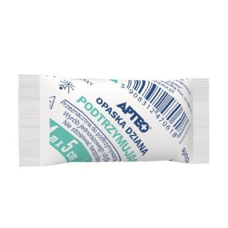  Apteo Care Opaska dziana podtrzymująca, 5 cm x 4 m 