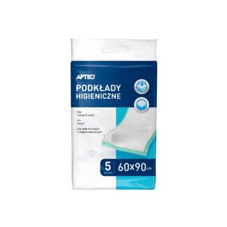  Apteo Care Podkłady higieniczne 60 x 90 cm, 5 sztuk 
