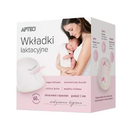  Apteo Care Wkładki laktacyjne 60 sztuk 