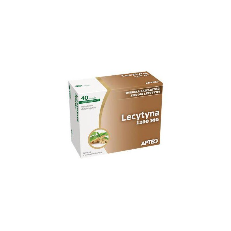 Apteo Lecytyna 1200 mg 40 kapsułek 