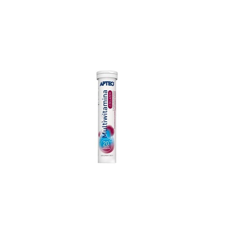 Apteo Multiwitamina z magnezem 20 tabletek musujących 