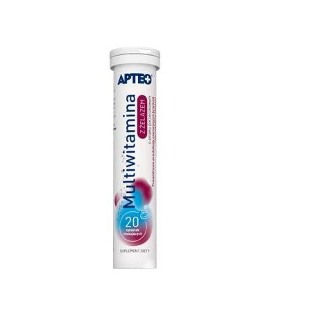  Apteo Multiwitamina z magnezem 20 tabletek musujących 