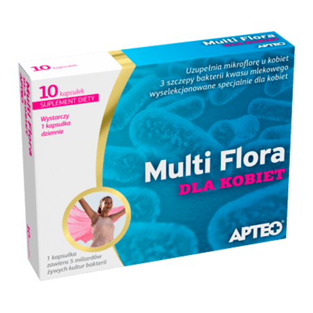  Apteo Multi Flora dla kobiet 10 kapsułek 