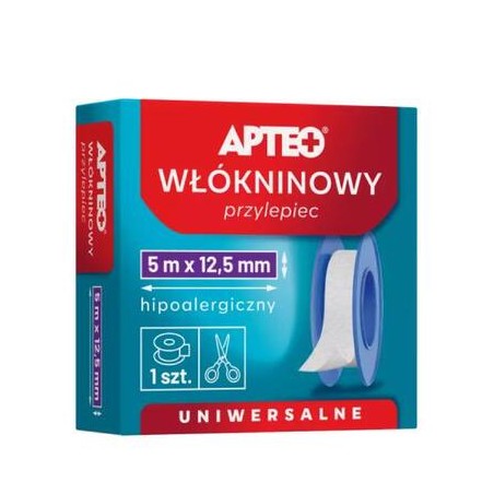  Apteo Przylepiec włókninowy 5 m x 12,5 mm, 1 sztuka 