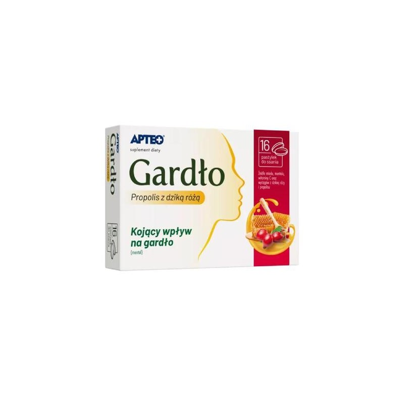 Apteo Plus Gardło propolis 16 pastylek 