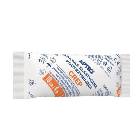  Apteo Opaska podtrzymująca crep 10 cm x 4 m, 1 sztuka 