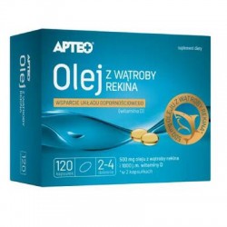 Apteo Olej z wątroby rekina 120 kapsułek