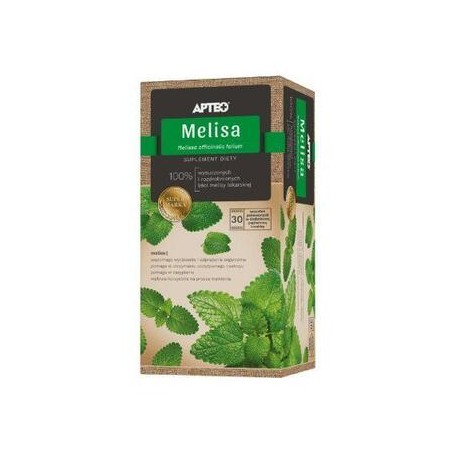 Apteo Natura Melisa zioła do zaparzania 30 saszetek