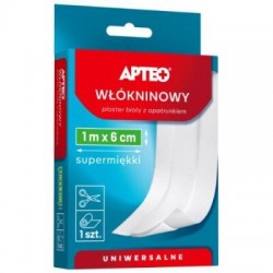 Plaster włókninowy Apteo Care z opatrunkiem 1m x 6cm, 1 sztuka