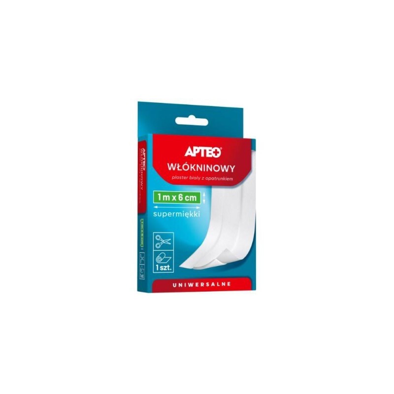 Plaster włókninowy Apteo Care z opatrunkiem 1m x 6cm, 1 sztuka 