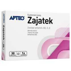 Apteo Zajatek witamina B2 + C + E 30 tabletek
