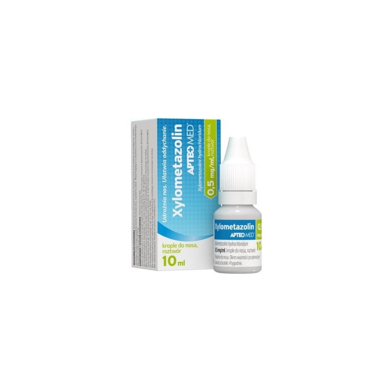 Apteo Xylometazolin 0,05% krople do nosa 10 ml 