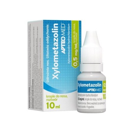  Apteo Xylometazolin 0,05% krople do nosa 10 ml 