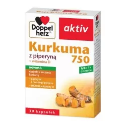 Doppelherz aktiv Kurkuma z piperyną 30 kapsułek