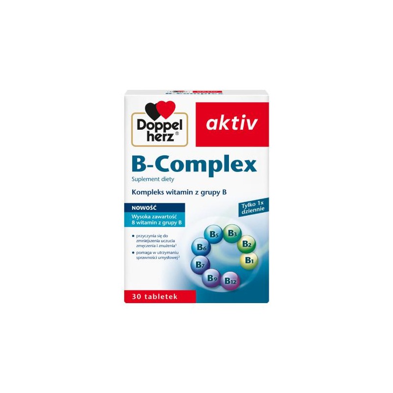 Doppelherz Aktiv B-Complex 30 Tabletek | Apteka Moderna