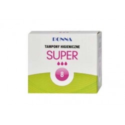 DONNA Tampony higieniczne super 8 sztuk