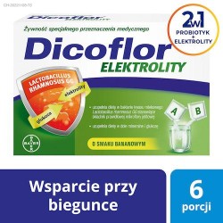 Dicoflor Elektrolity, proszek, 6 porcji (12 saszetek)